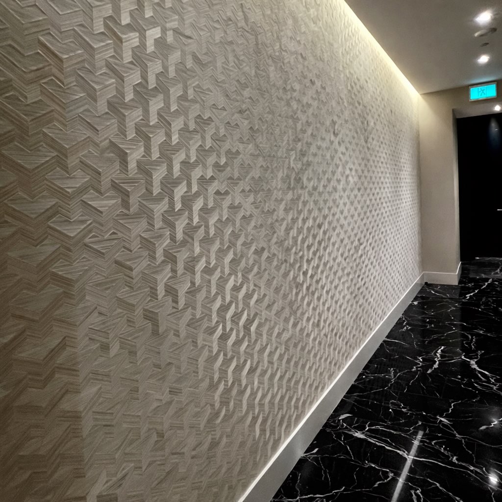 Grasscloth-Pattern Wallcovering