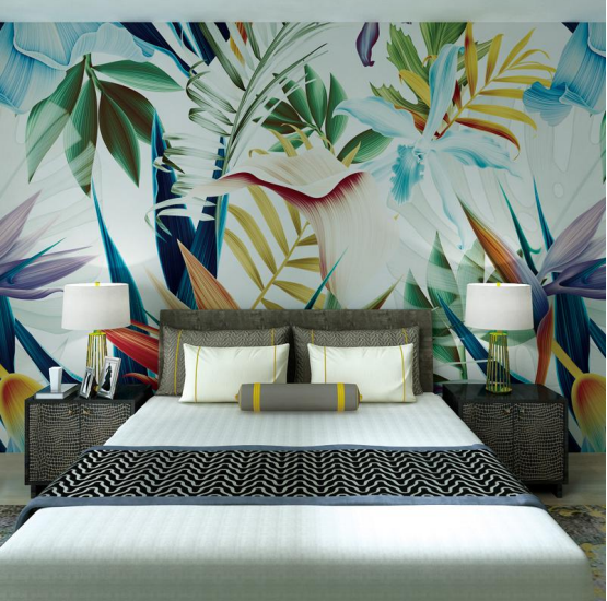 Floral mural 5.50/Sq ft